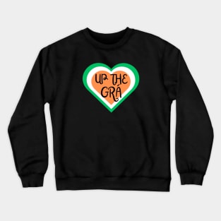 Up the Grá - Irish Love design - Irish Language Designs Crewneck Sweatshirt